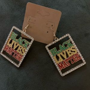 Black lives matter earrings
